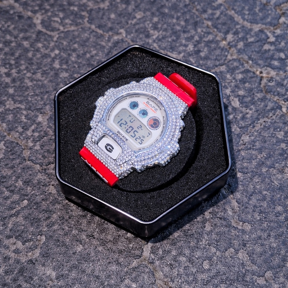 Iced Out G-Shock Bape Style